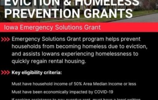 New assistance is available to help prevent Iowans from becoming homeless due to...