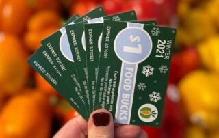 covid recovery Iowa food bucks image
