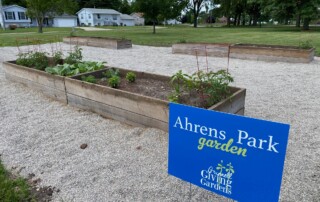 Ahrens Giving Garden sign