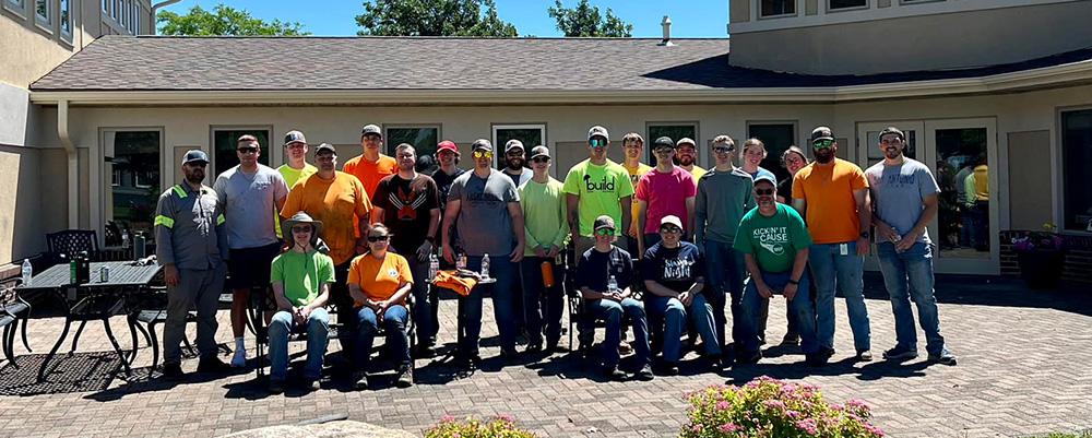 crew in cdaf courtyard