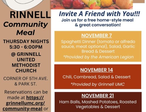 Please join us at the Community Meal on November 21st!