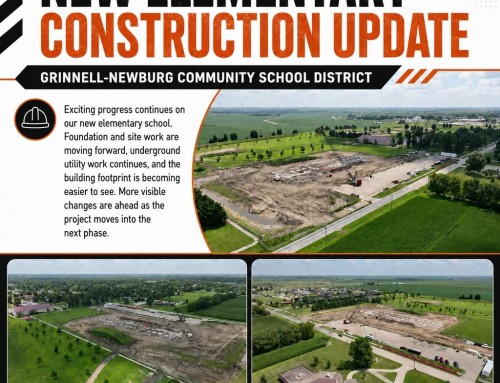 Progress on Grinnell-Newburg Elementary School at Ahrens Park