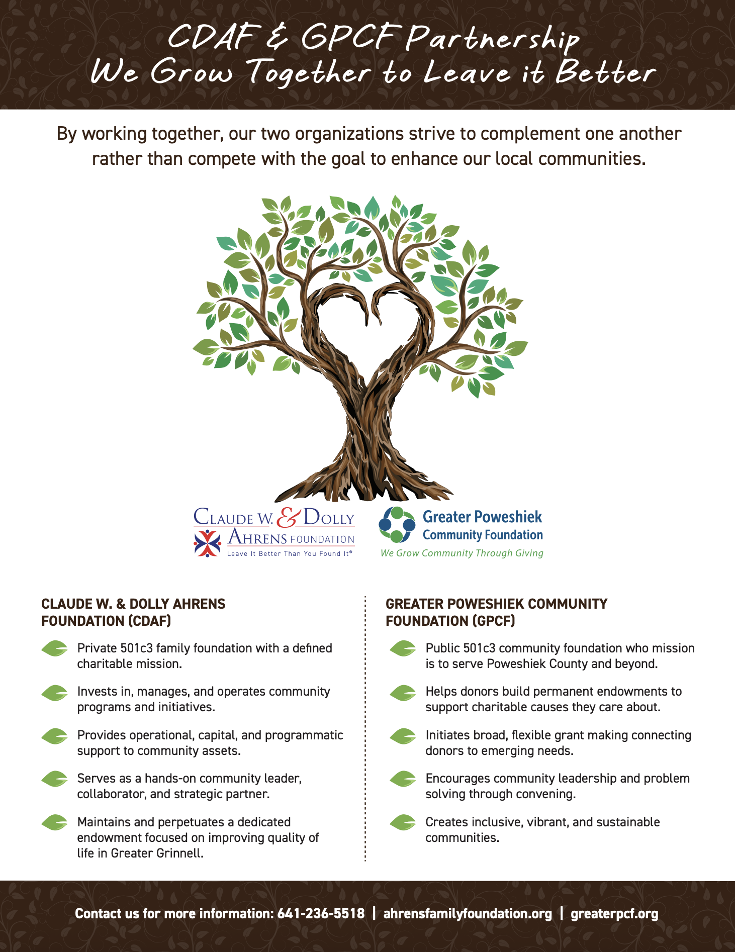 Community Support Services Partnership Infograph